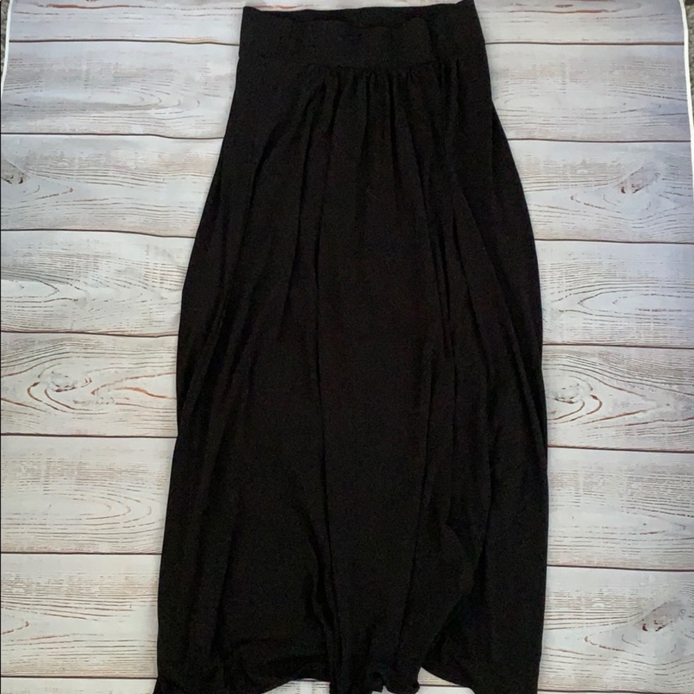 New York & Company Black Stretch Maxi Skirt Size M